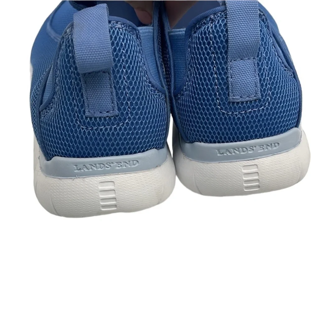 Lands' End Blue Mesh Breathable Slip-On Shoes Women's Size 10
